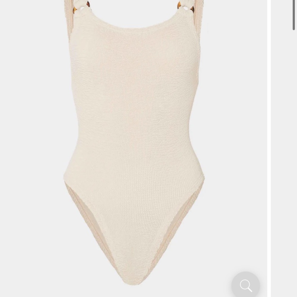 Hunza G Cream Textured One-Piece Swimsuit. Worn 2 times - Picture 5 of 11